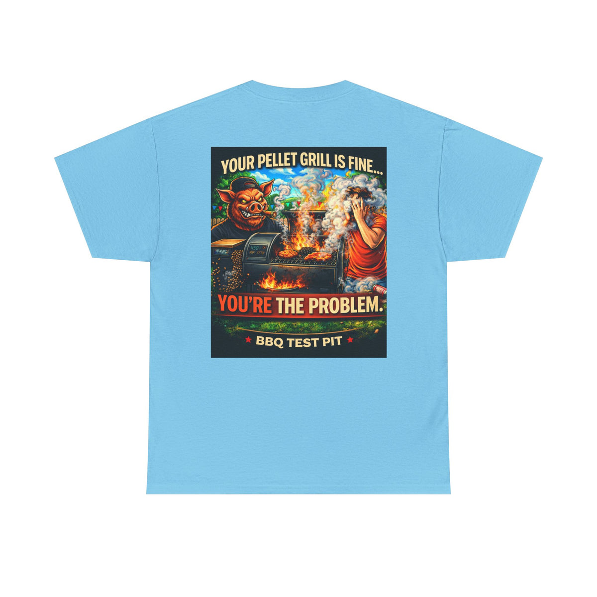 BBQ Test Pit Your Pellet Grill Is Fine tee mockup