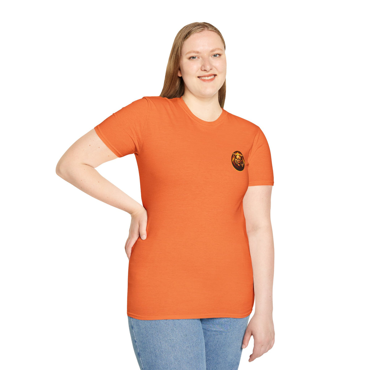 BBQ Test Pit logo soft tee mockup