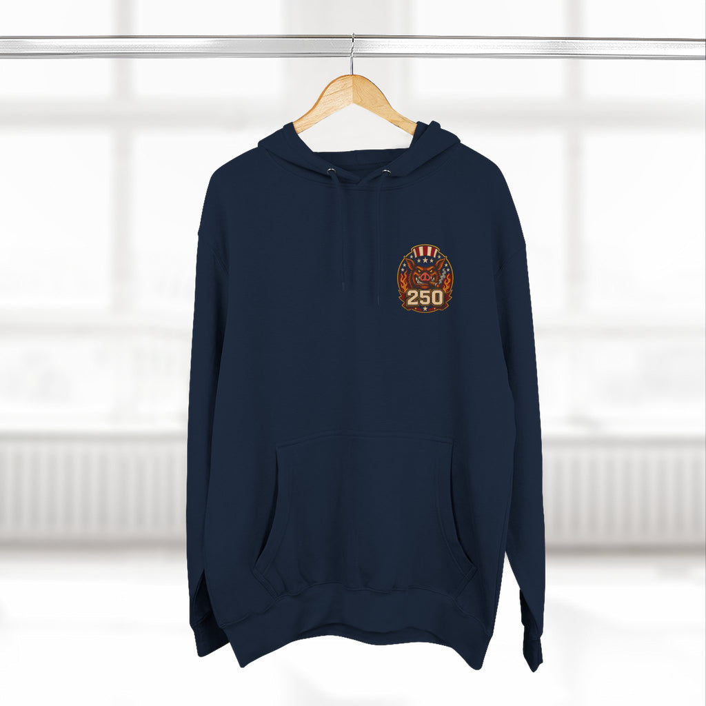 BBQ Test Pit 250 Years of Freedom hoodie mockup