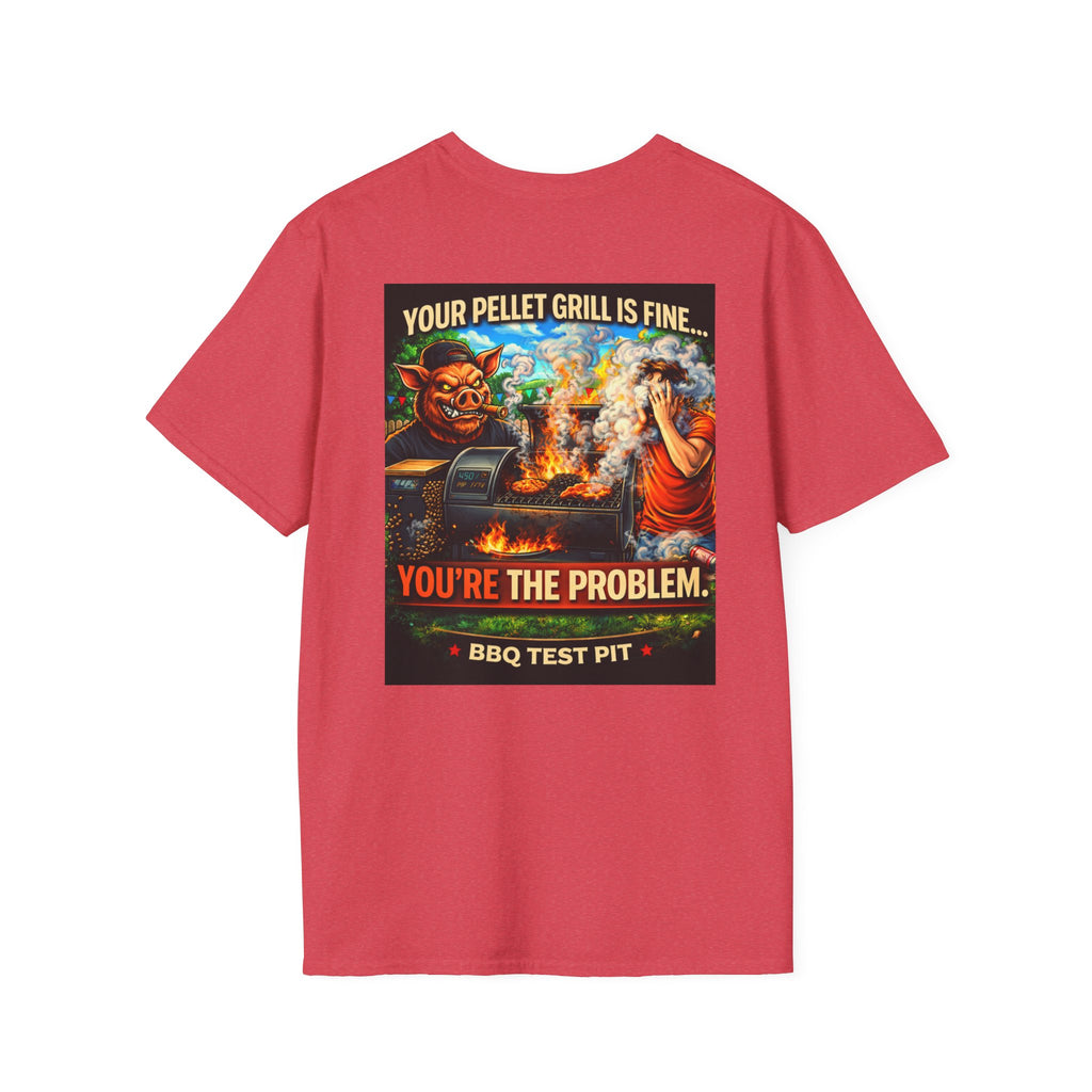 BBQ Test Pit Your Pellet Grill Is Fine soft tee mockup
