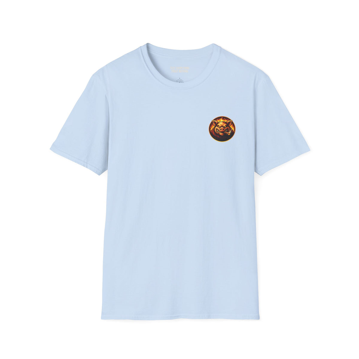 BBQ Test Pit I Like Big Butts soft tee mockup