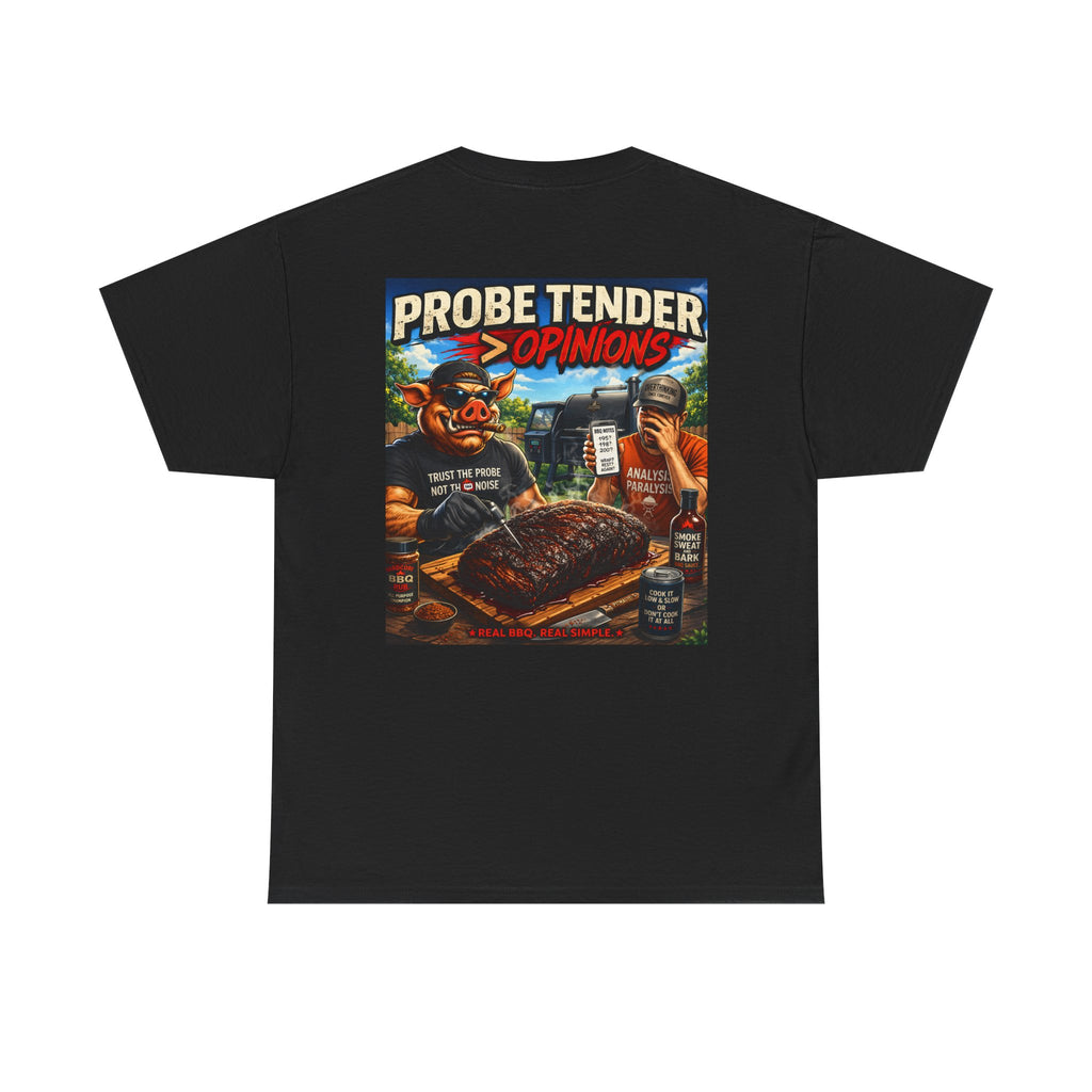 BBQ Test Pit Probe Tender Opinions heavy tee mockup