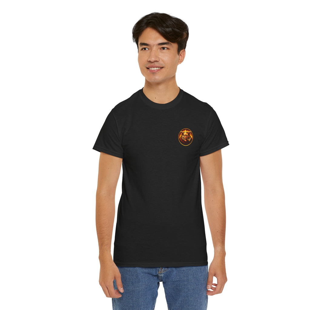 BBQ Test Pit Stop Calling It BBQ heavy tee mockup
