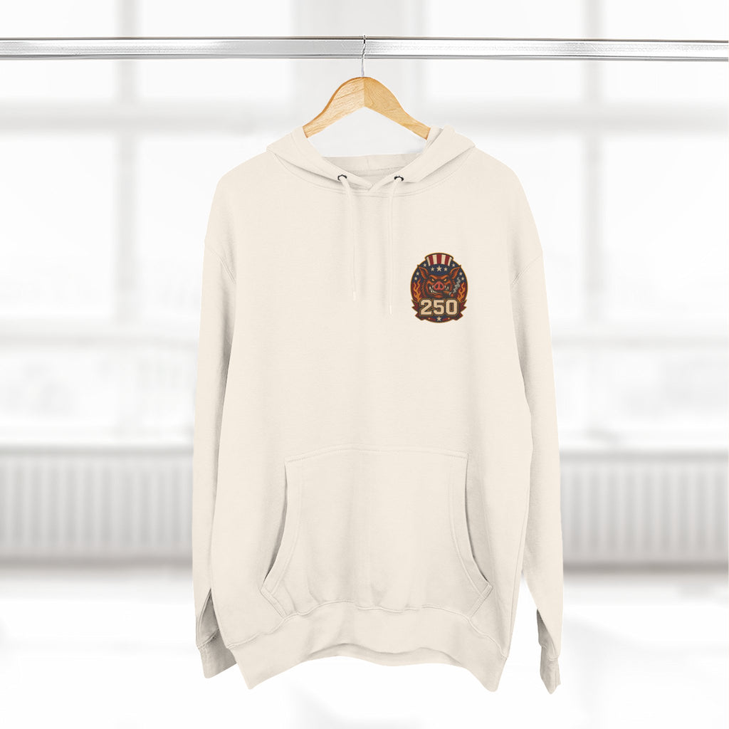 BBQ Test Pit 250 Years of Freedom hoodie mockup