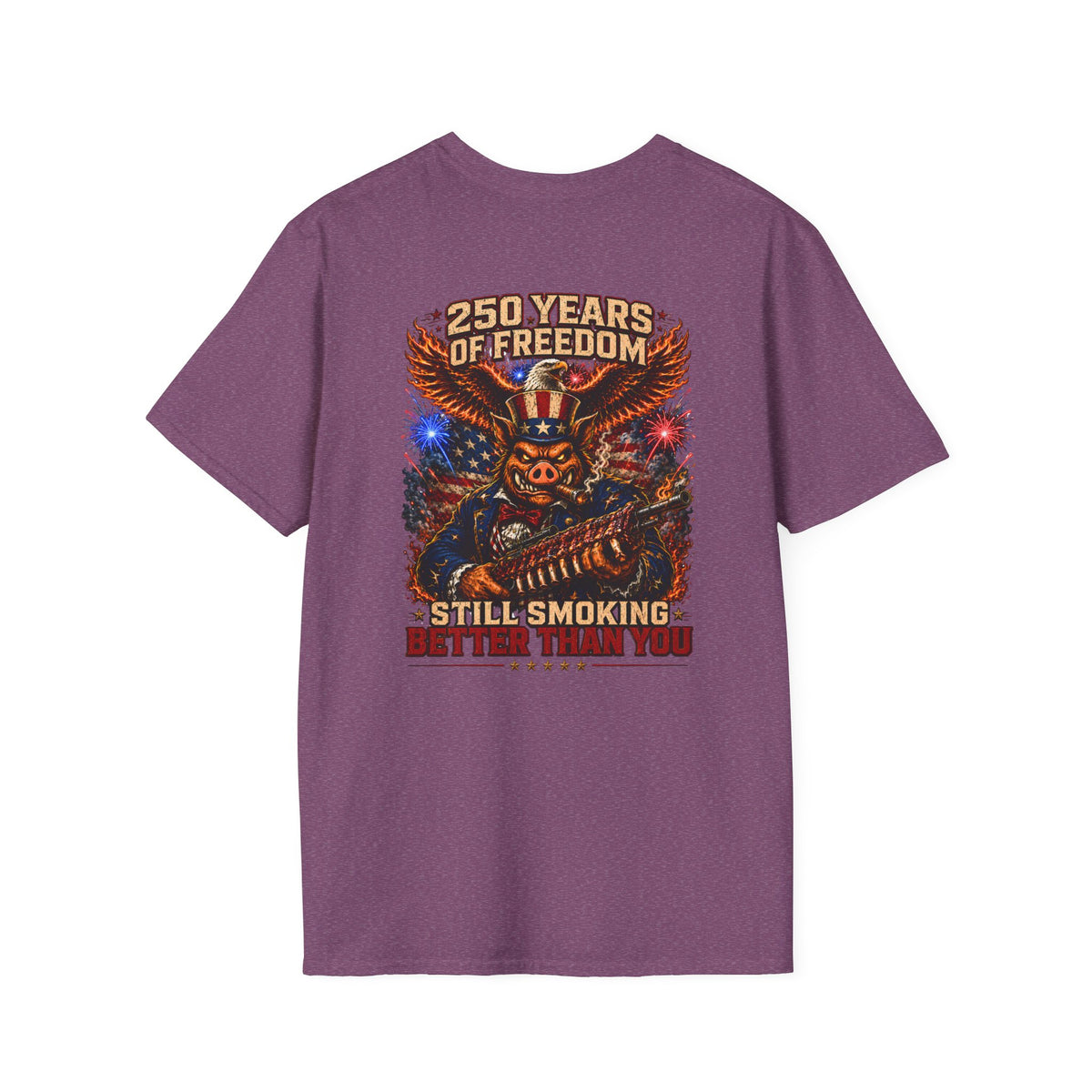BBQ Test Pit 250 Years of Freedom tee mockup