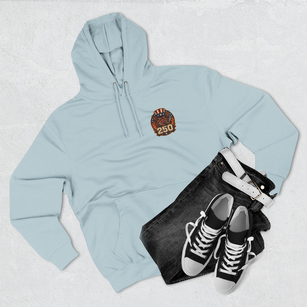 BBQ Test Pit 250 Years of Freedom hoodie mockup