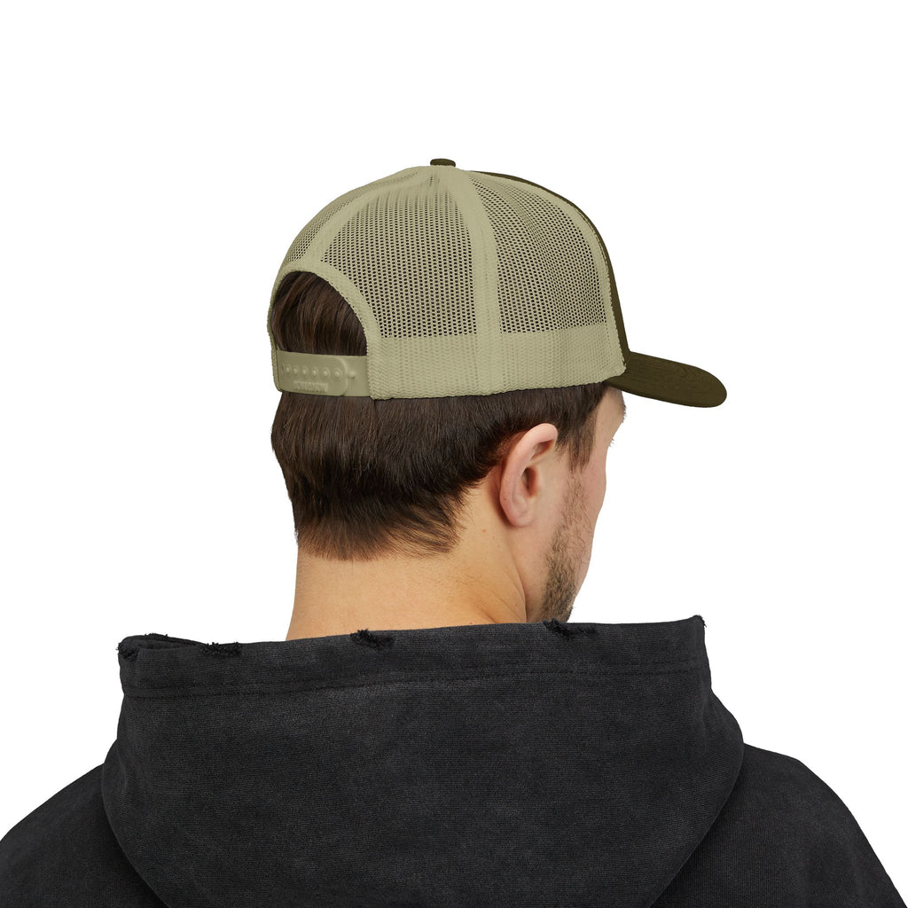 BBQ Test Pit 250 Years of Freedom trucker hat mockup