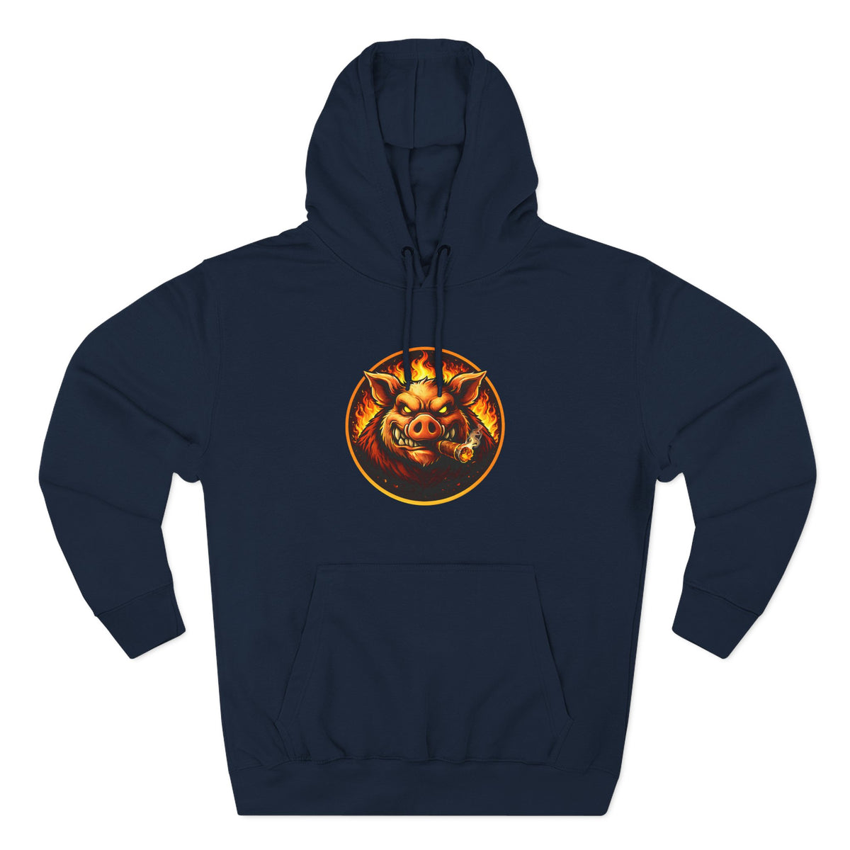 BBQ Test Pit logo hoodie mockup