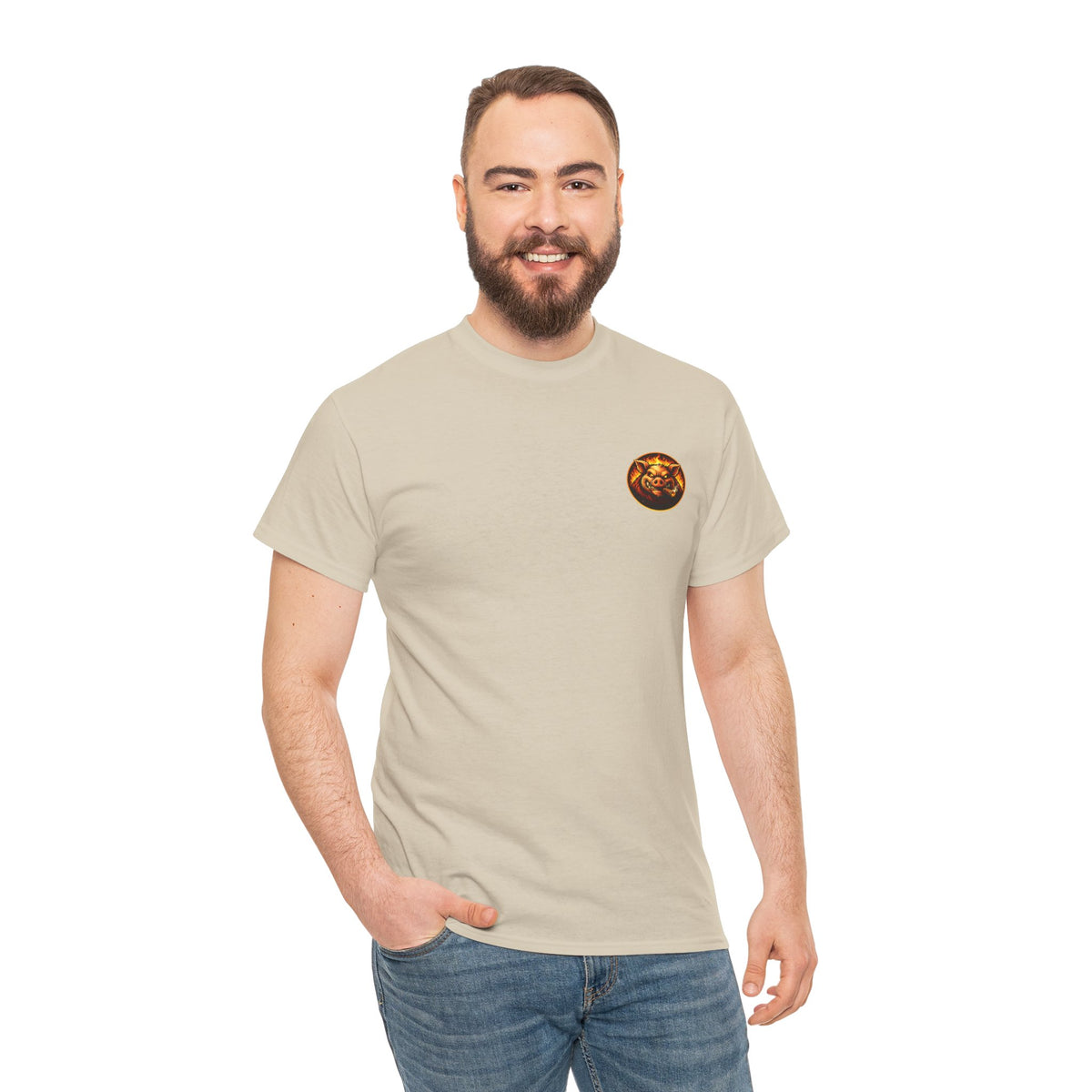 BBQ Test Pit Stop Calling It BBQ heavy tee mockup