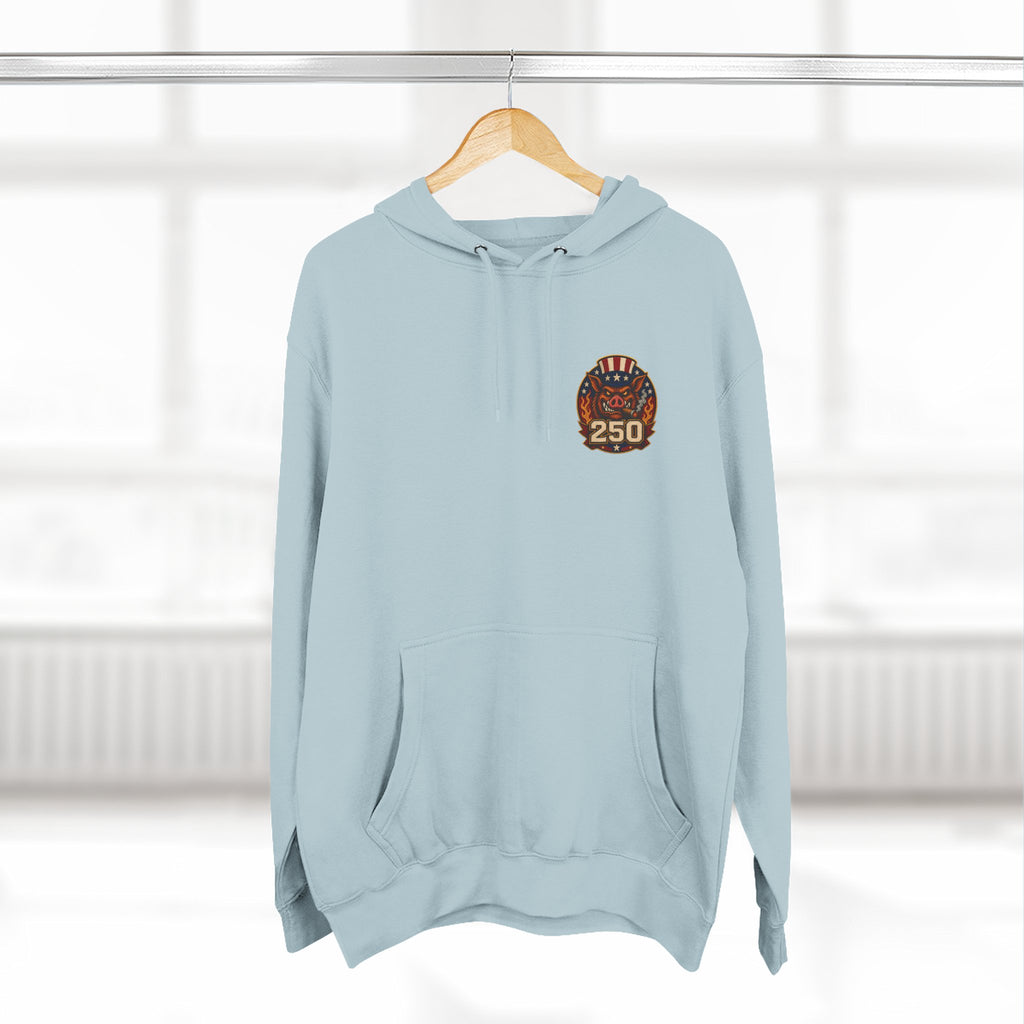BBQ Test Pit 250 Years of Freedom hoodie mockup