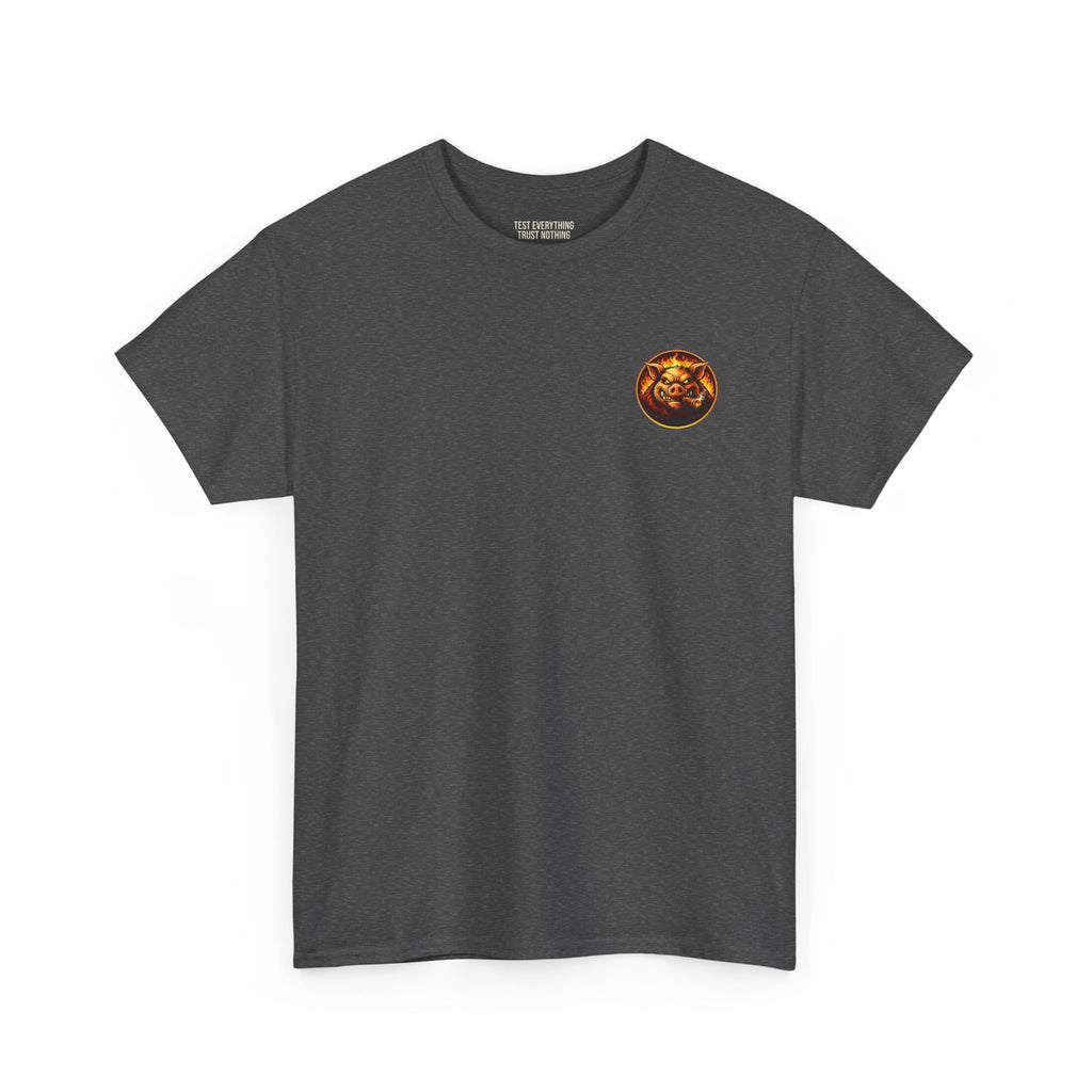 BBQ Test Pit logo tee mockup