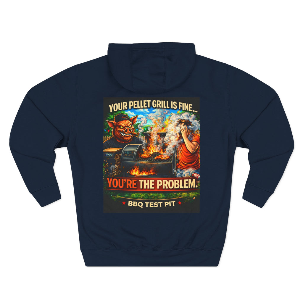 BBQ Test Pit Your Pellet Grill Is Fine hoodie mockup