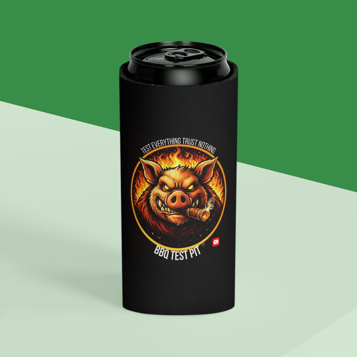 BBQ Test Pit can cooler mockup