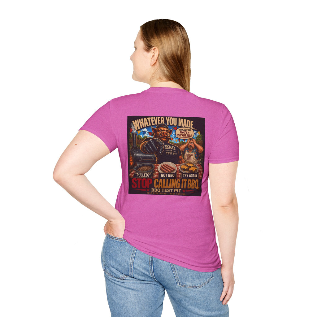 BBQ Test Pit Stop Calling It BBQ tee mockup