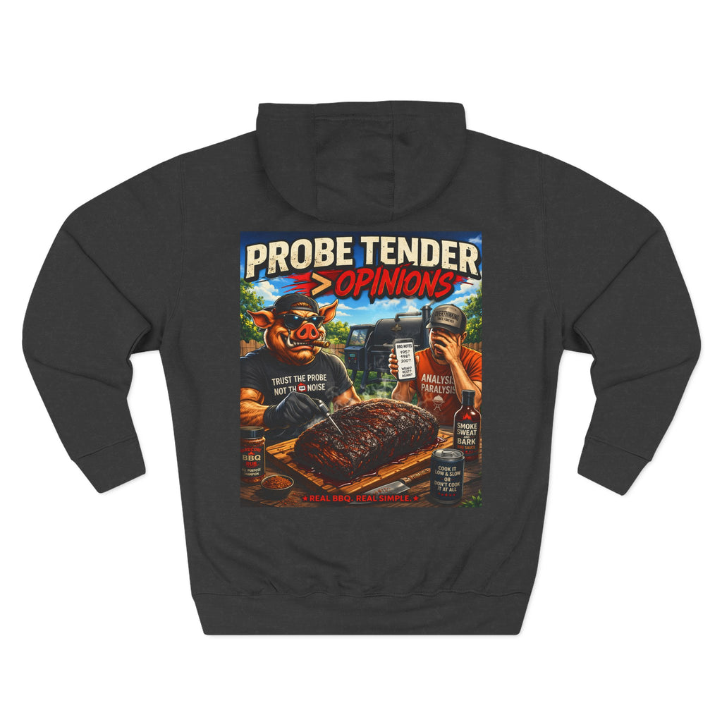 BBQ Test Pit Probe Tender Opinions hoodie mockup