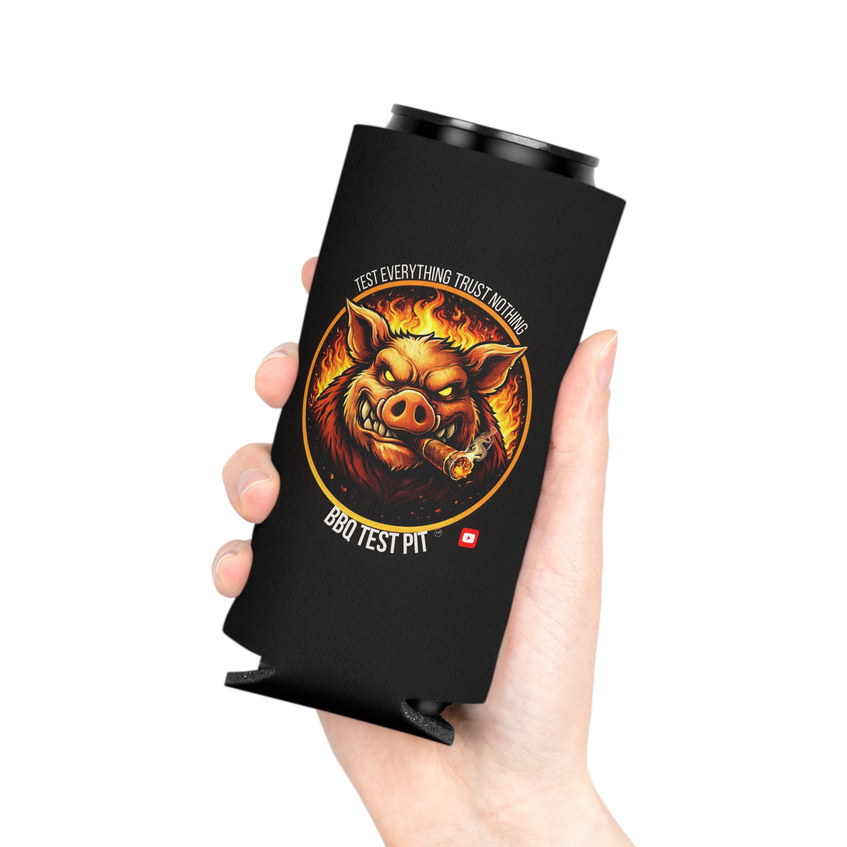 BBQ Test Pit can cooler mockup