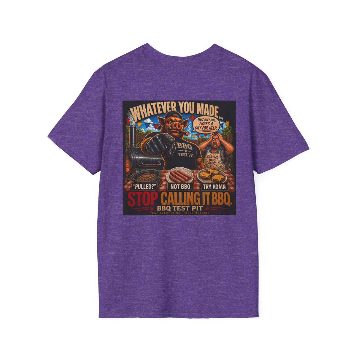 BBQ Test Pit Stop Calling It BBQ tee mockup
