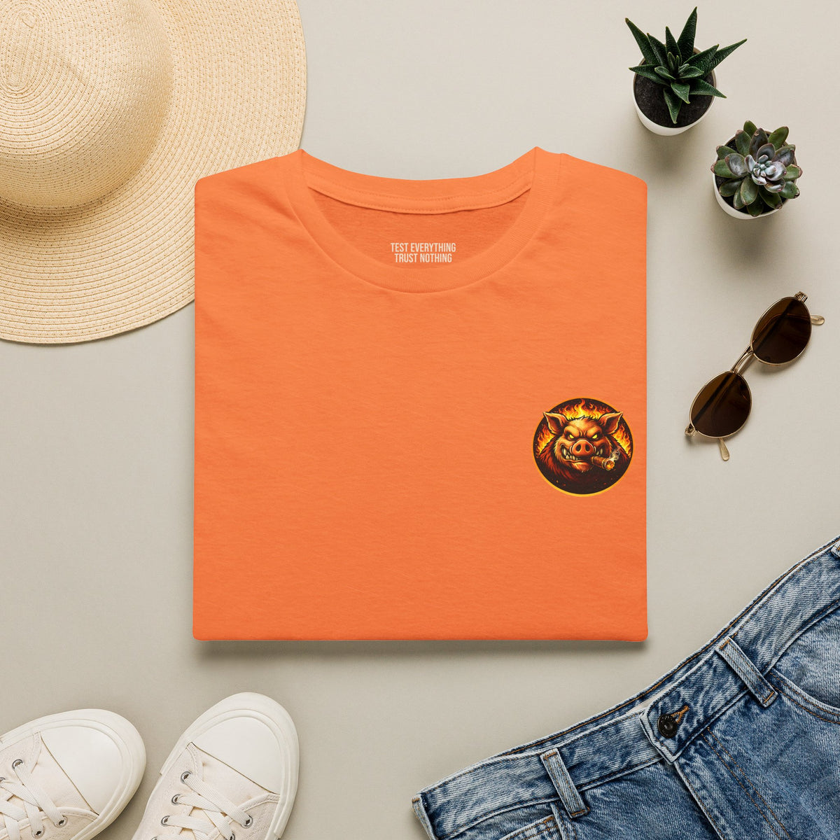 BBQ Test Pit Wrap When It's Ready tee mockup