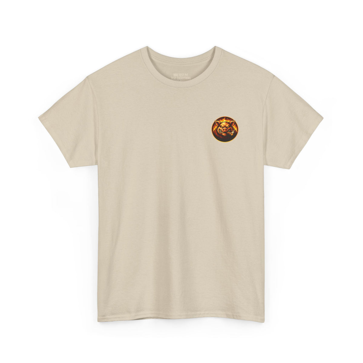 BBQ Test Pit Stop Calling It BBQ heavy tee mockup