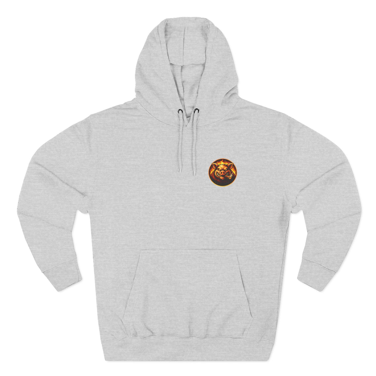 BBQ Test Pit logo hoodie mockup