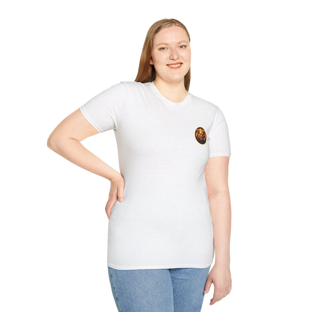 BBQ Test Pit logo soft tee mockup