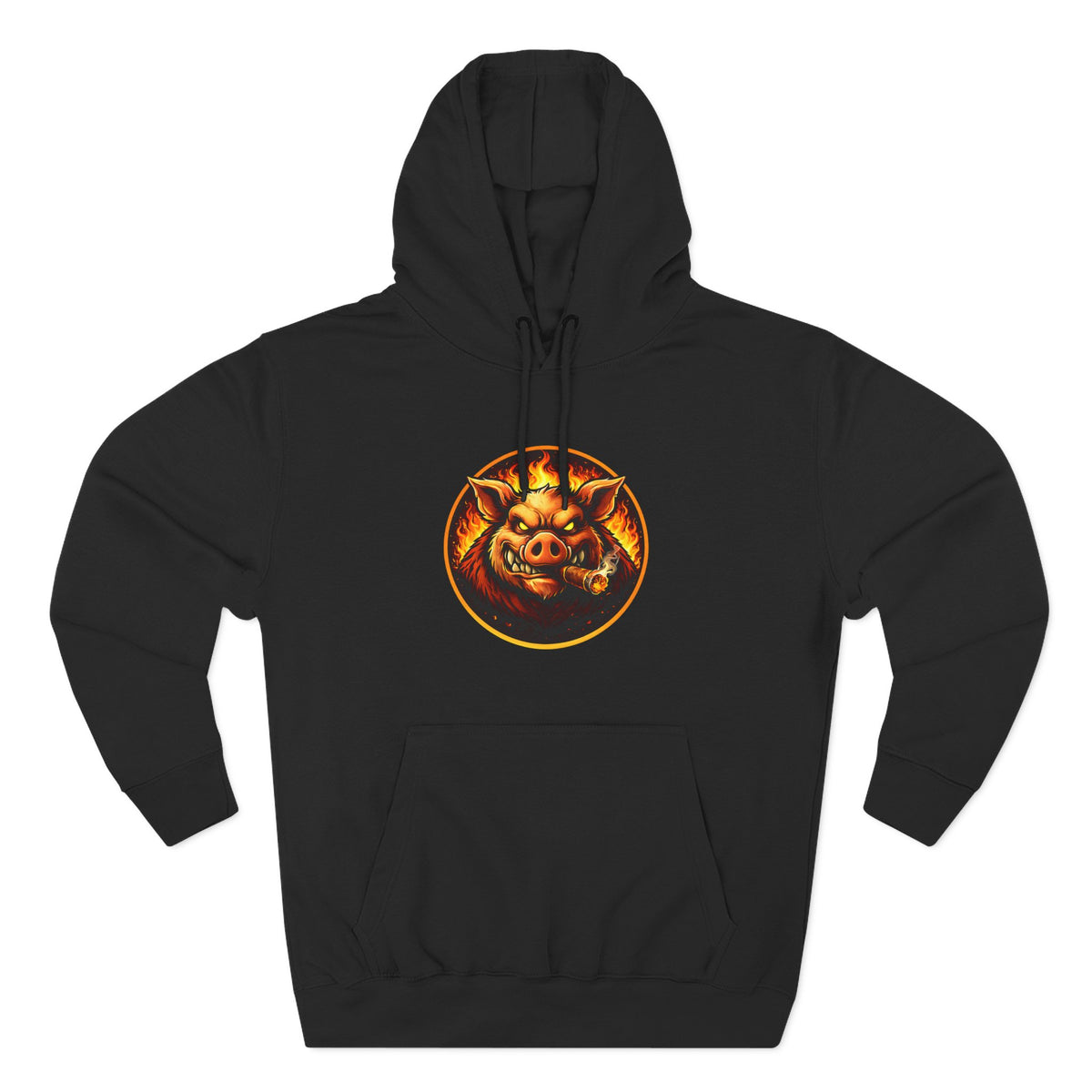 BBQ Test Pit logo hoodie mockup