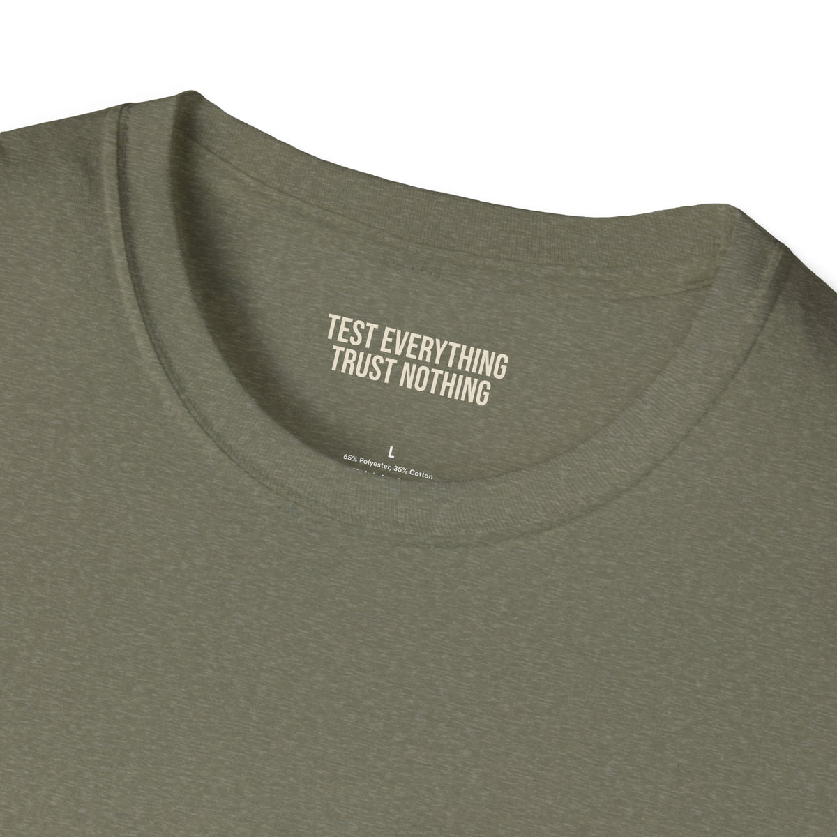 BBQ Test Pit logo soft tee mockup