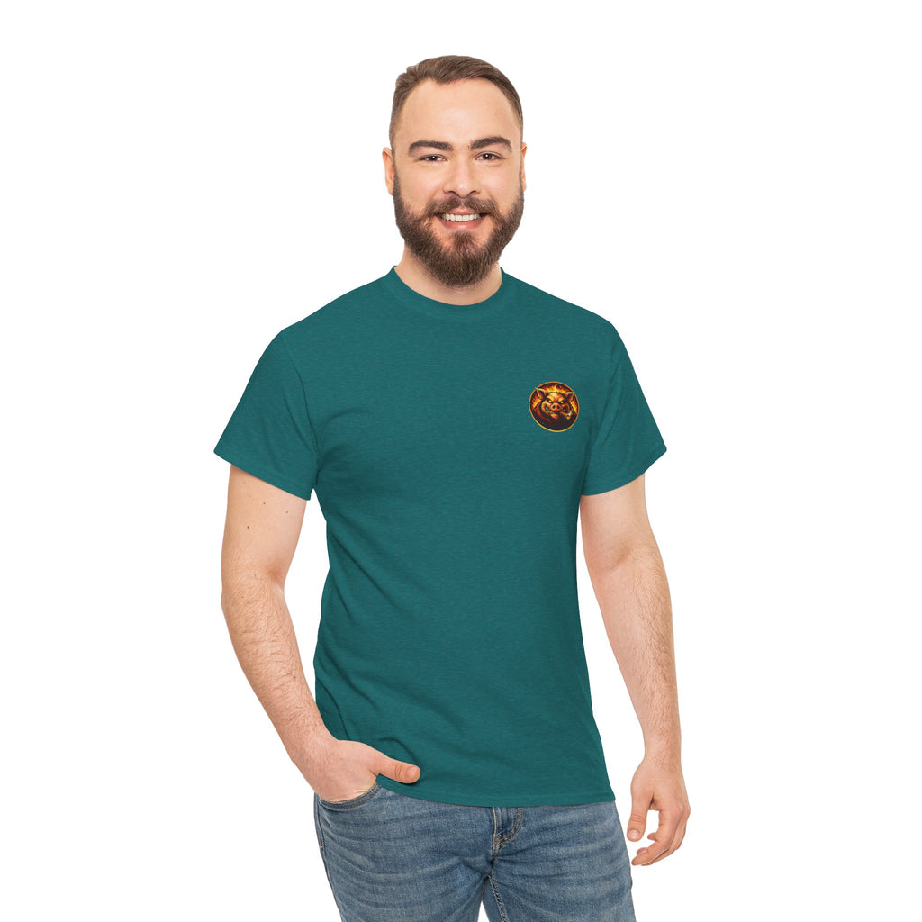 BBQ Test Pit Stop Calling It BBQ heavy tee mockup