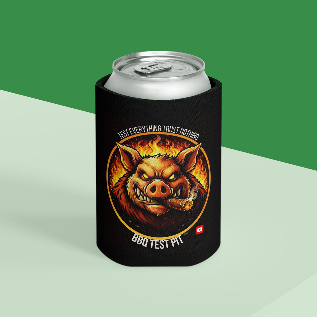 BBQ Test Pit can cooler mockup