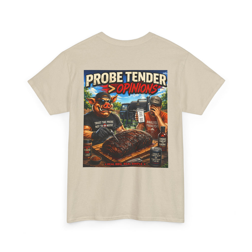 BBQ Test Pit Probe Tender Opinions heavy tee mockup