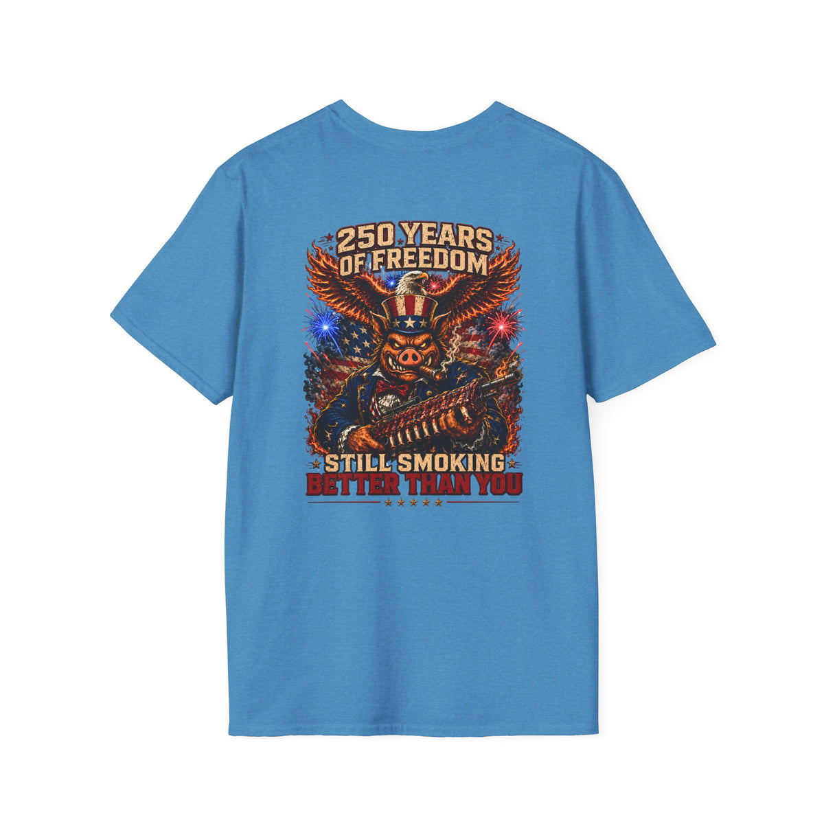 BBQ Test Pit 250 Years of Freedom tee mockup