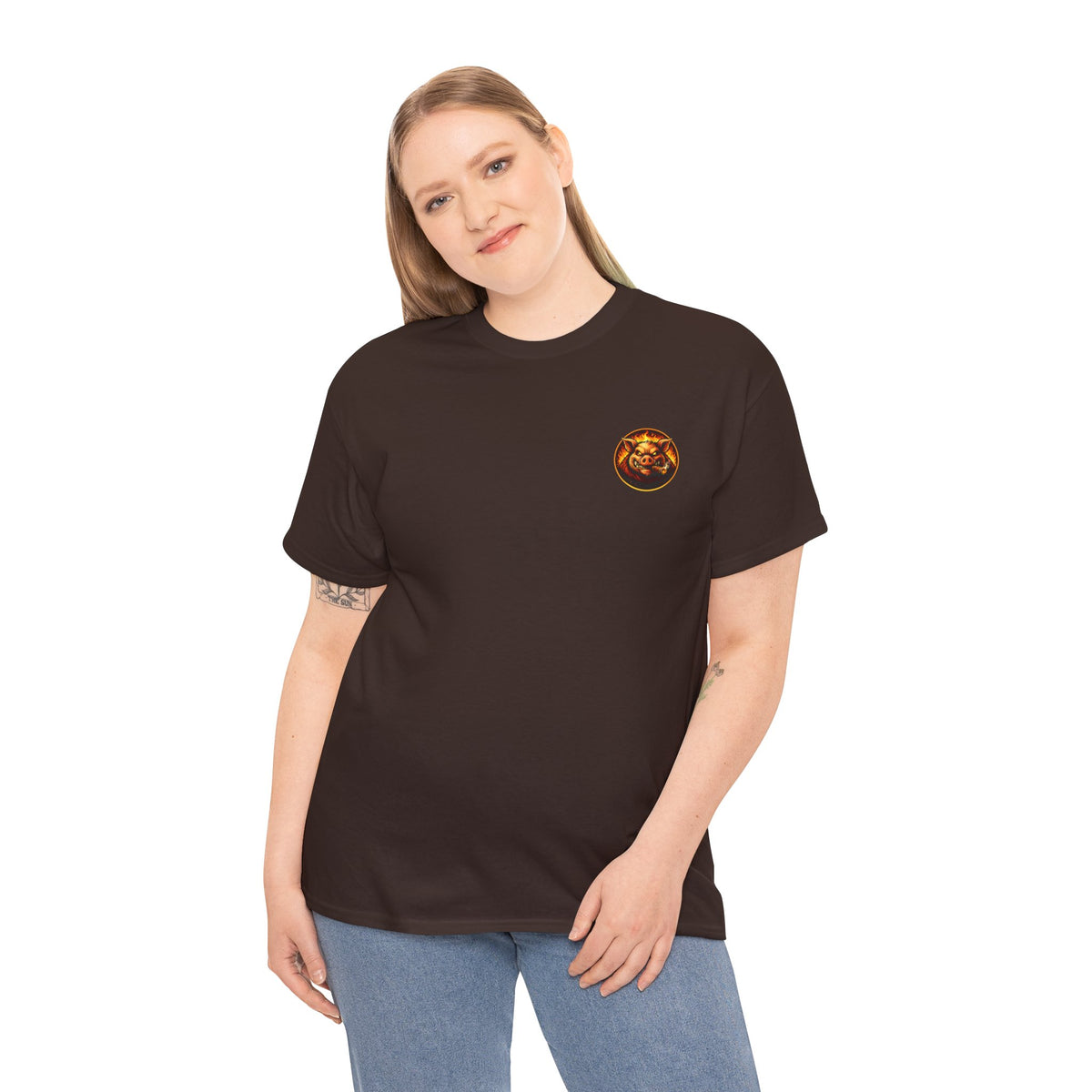 BBQ Test Pit I Like Big Butts tee mockup