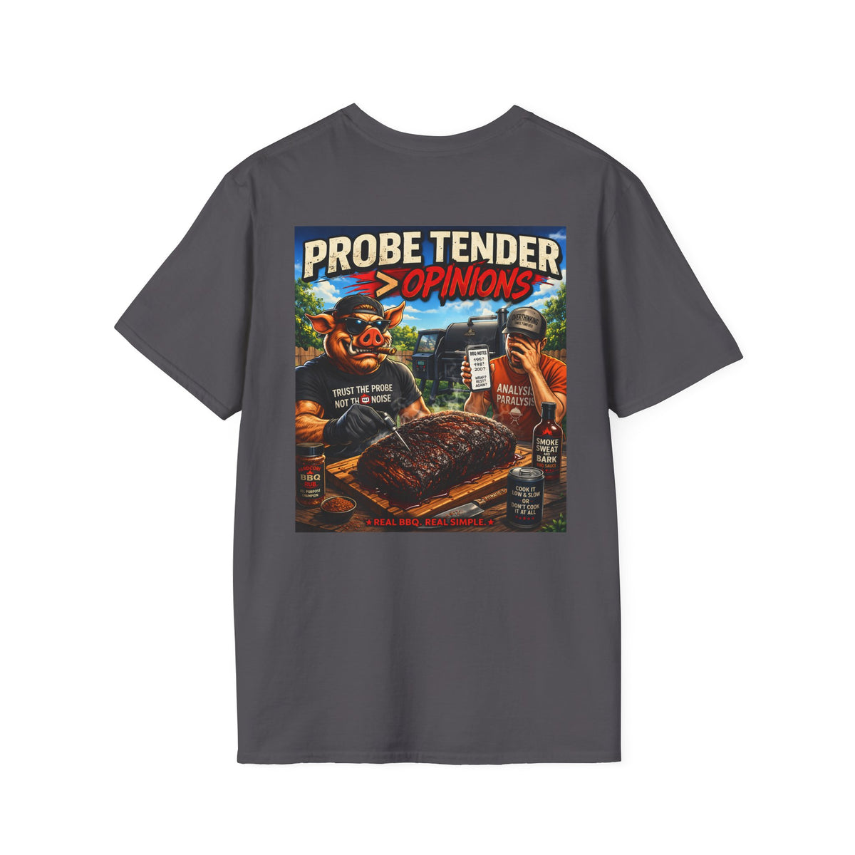 BBQ Test Pit Probe Tender Opinions tee mockup