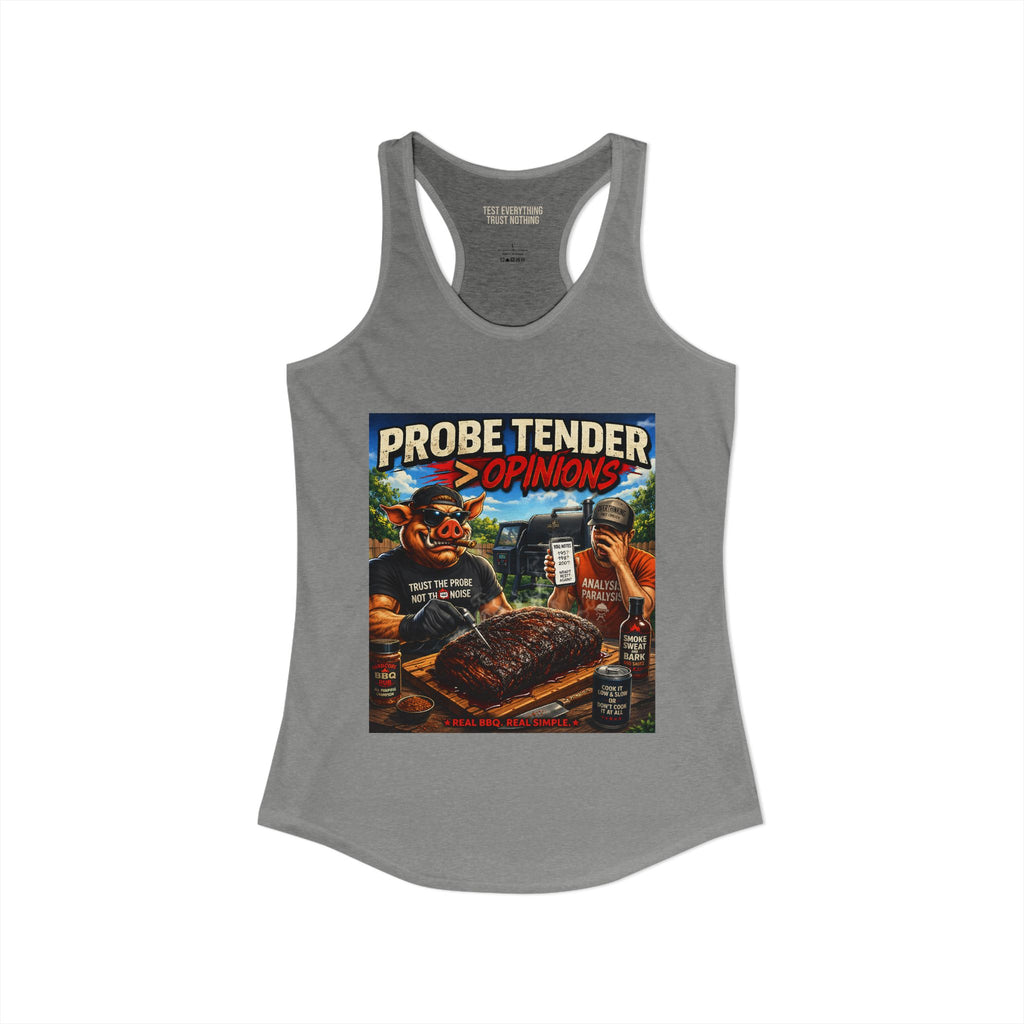 BBQ Test Pit Probe Tender Opinions women's tank mockup