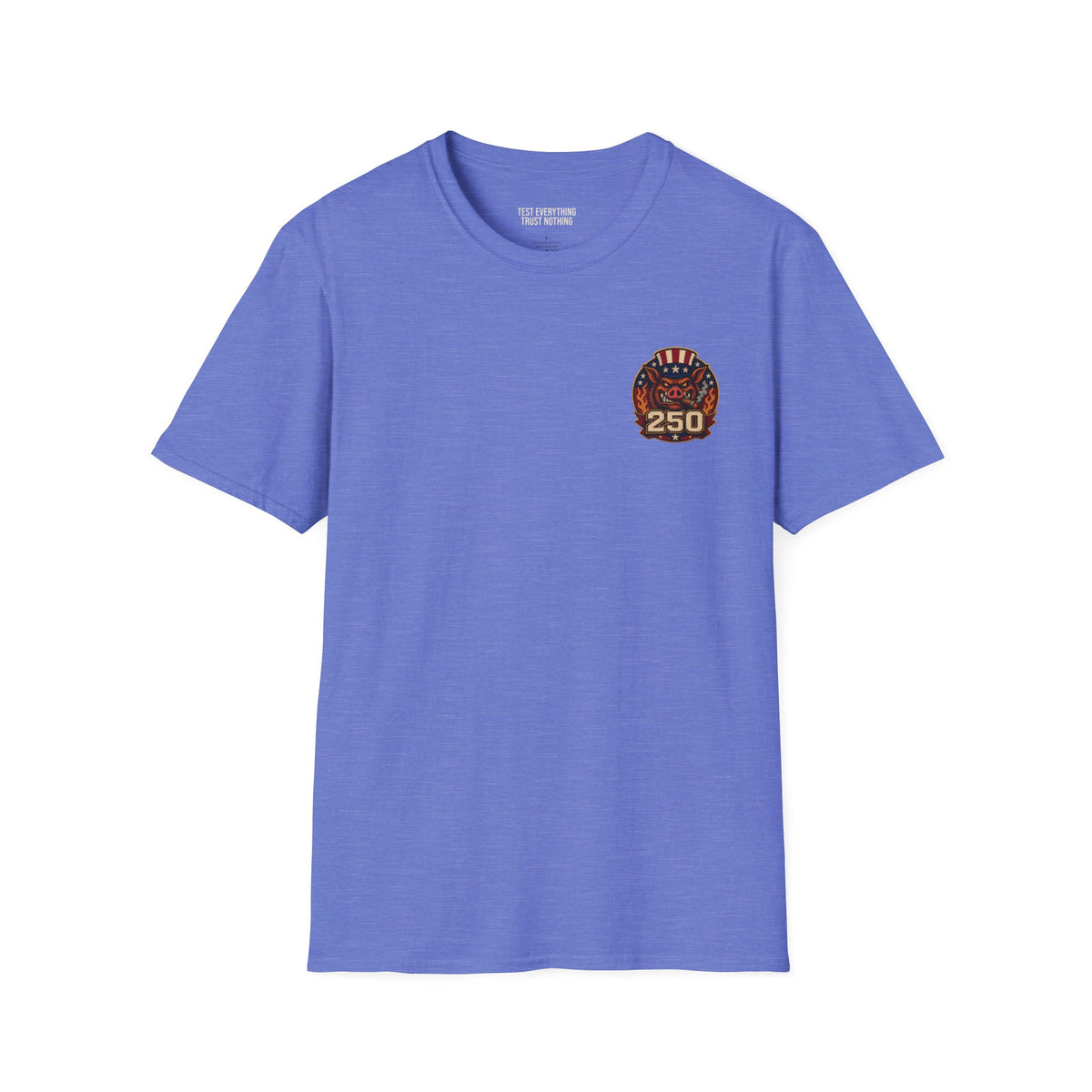BBQ Test Pit 250 Years of Freedom tee mockup