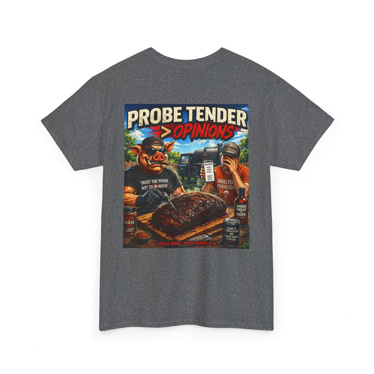 BBQ Test Pit Probe Tender Opinions heavy tee mockup