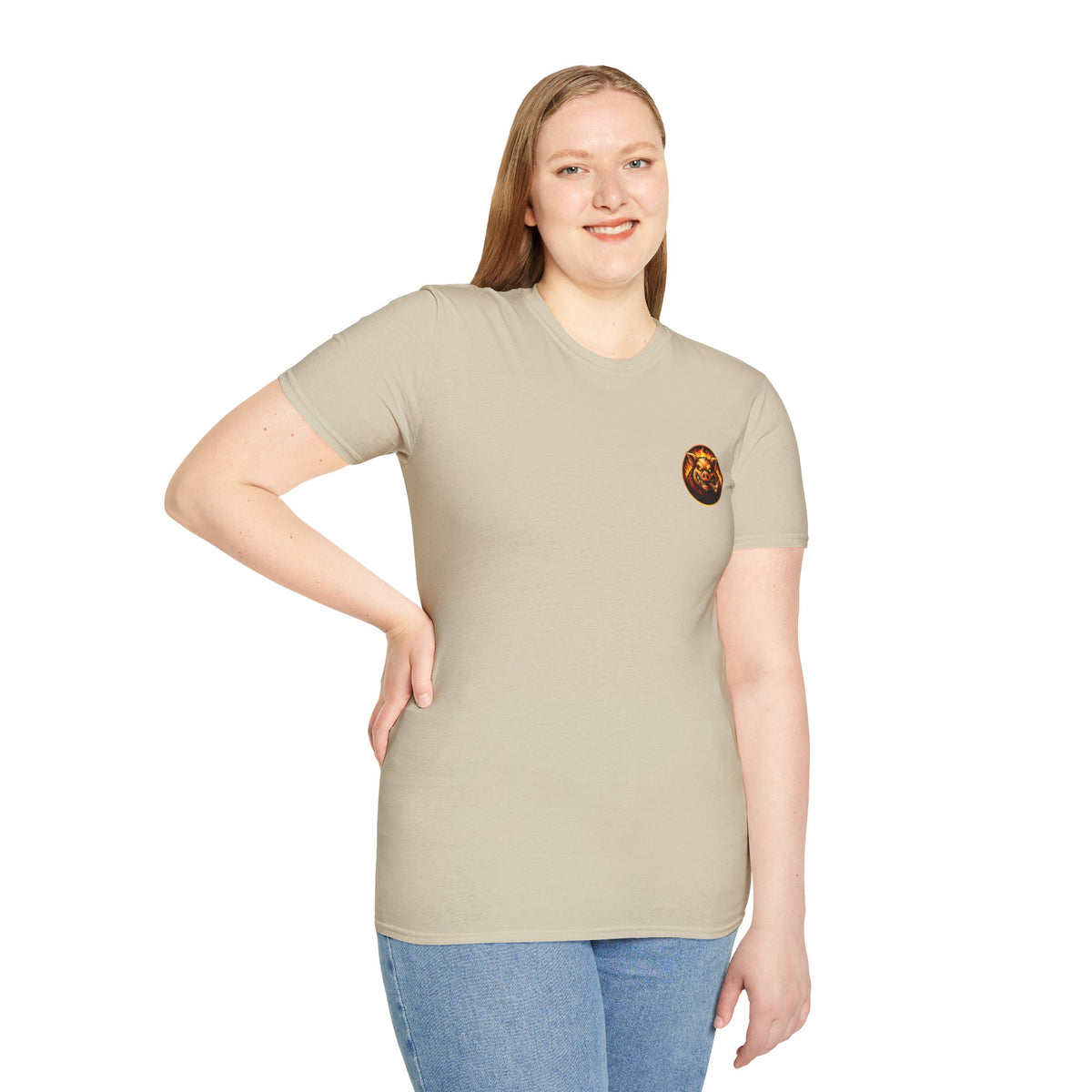 BBQ Test Pit logo soft tee mockup