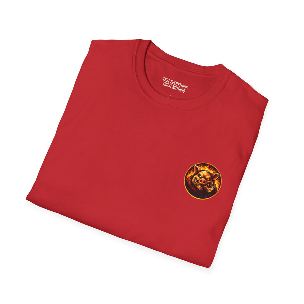 BBQ Test Pit I Like Big Butts soft tee mockup