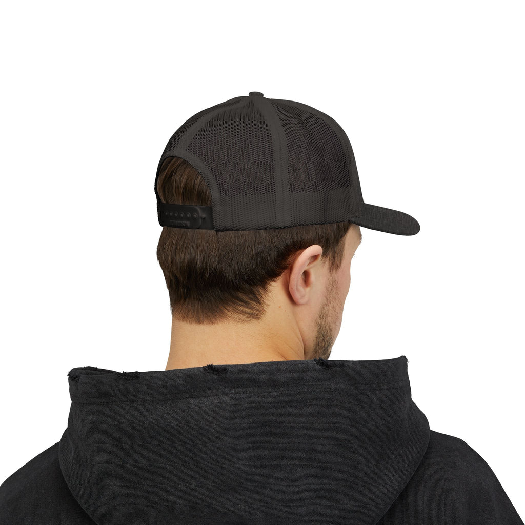 BBQ Test Pit 250 Years of Freedom trucker hat mockup