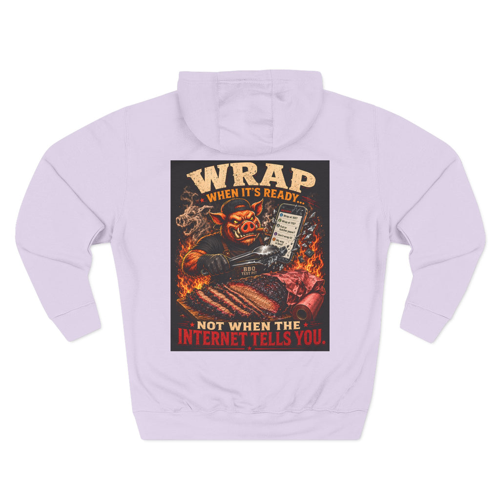 BBQ Test Pit Wrap When It's Ready hoodie mockup