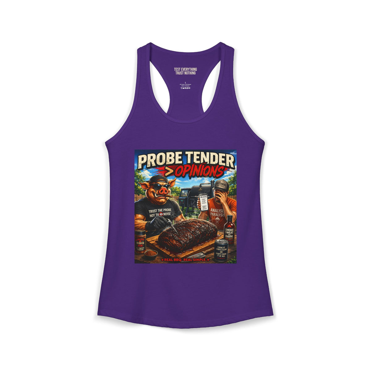 BBQ Test Pit Probe Tender Opinions women's tank mockup