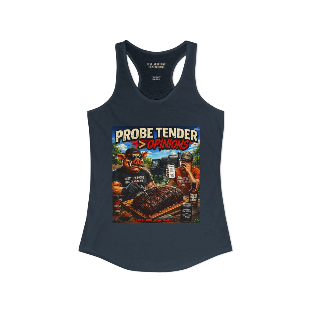 BBQ Test Pit Probe Tender Opinions women's tank mockup