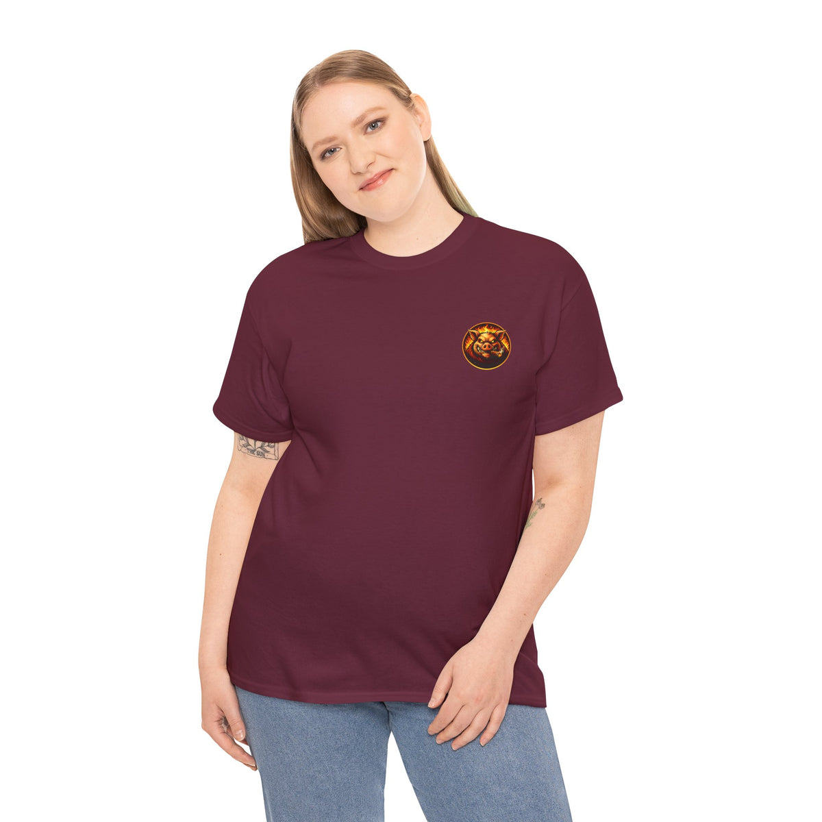 BBQ Test Pit I Like Big Butts tee mockup