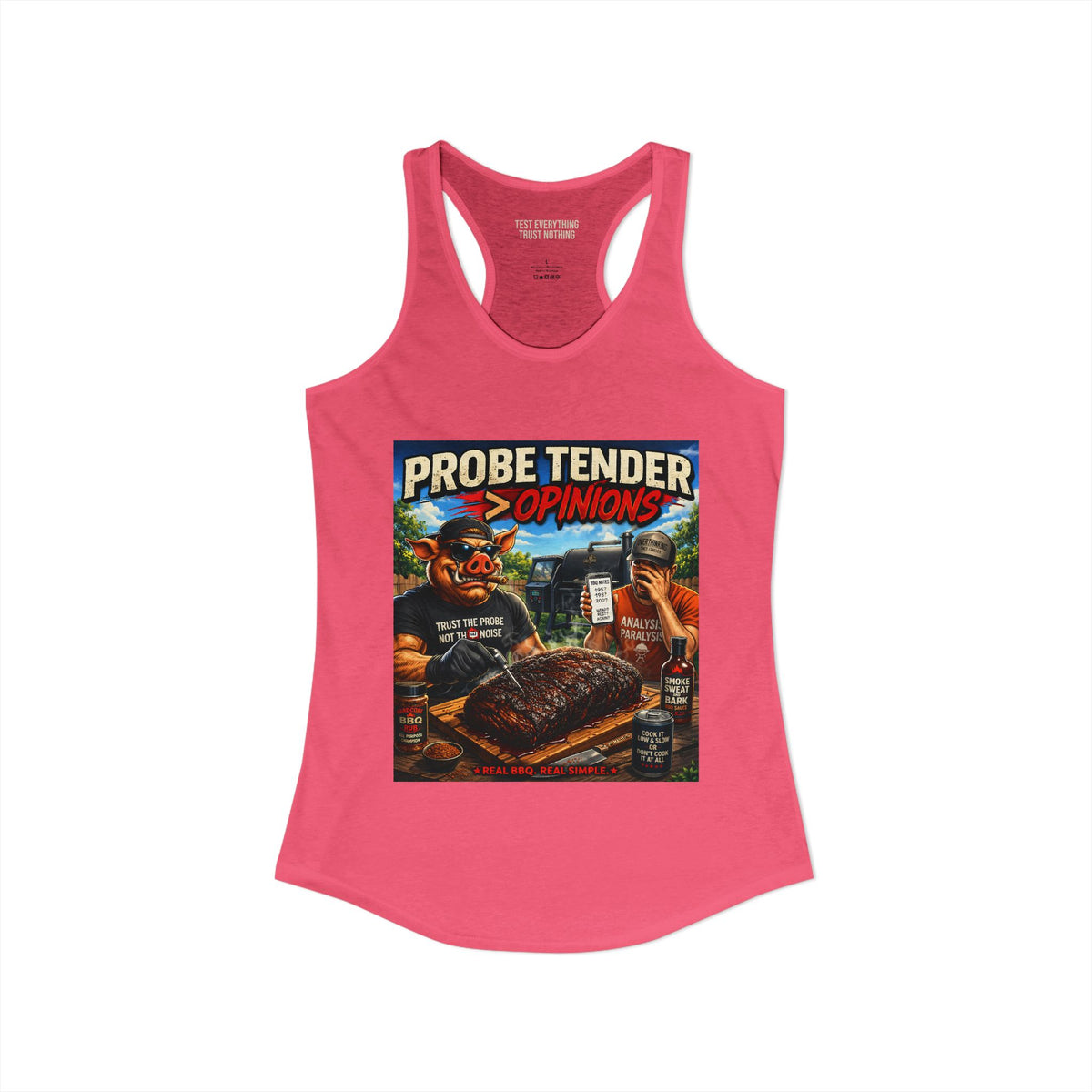 BBQ Test Pit Probe Tender Opinions women's tank mockup