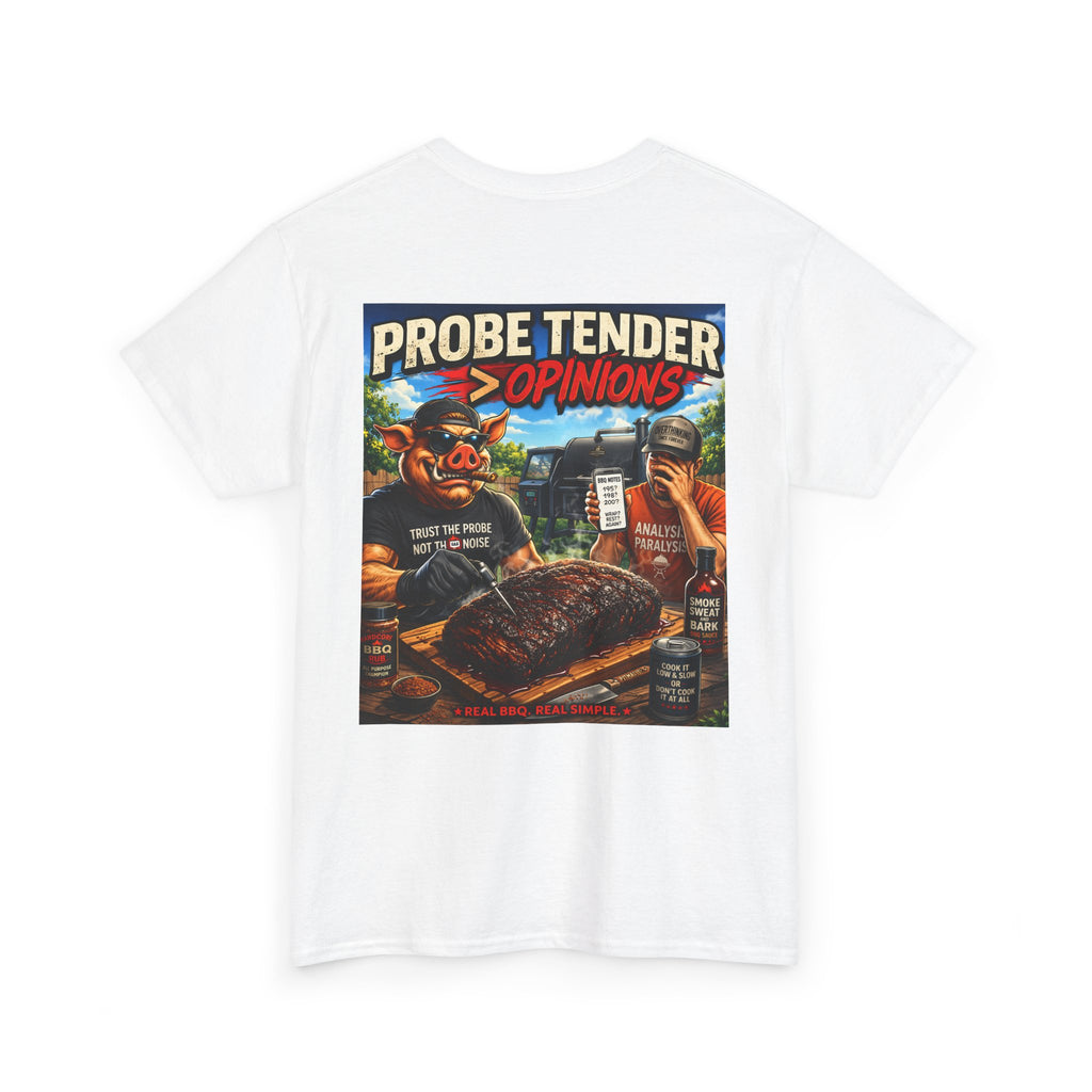 BBQ Test Pit Probe Tender Opinions heavy tee mockup