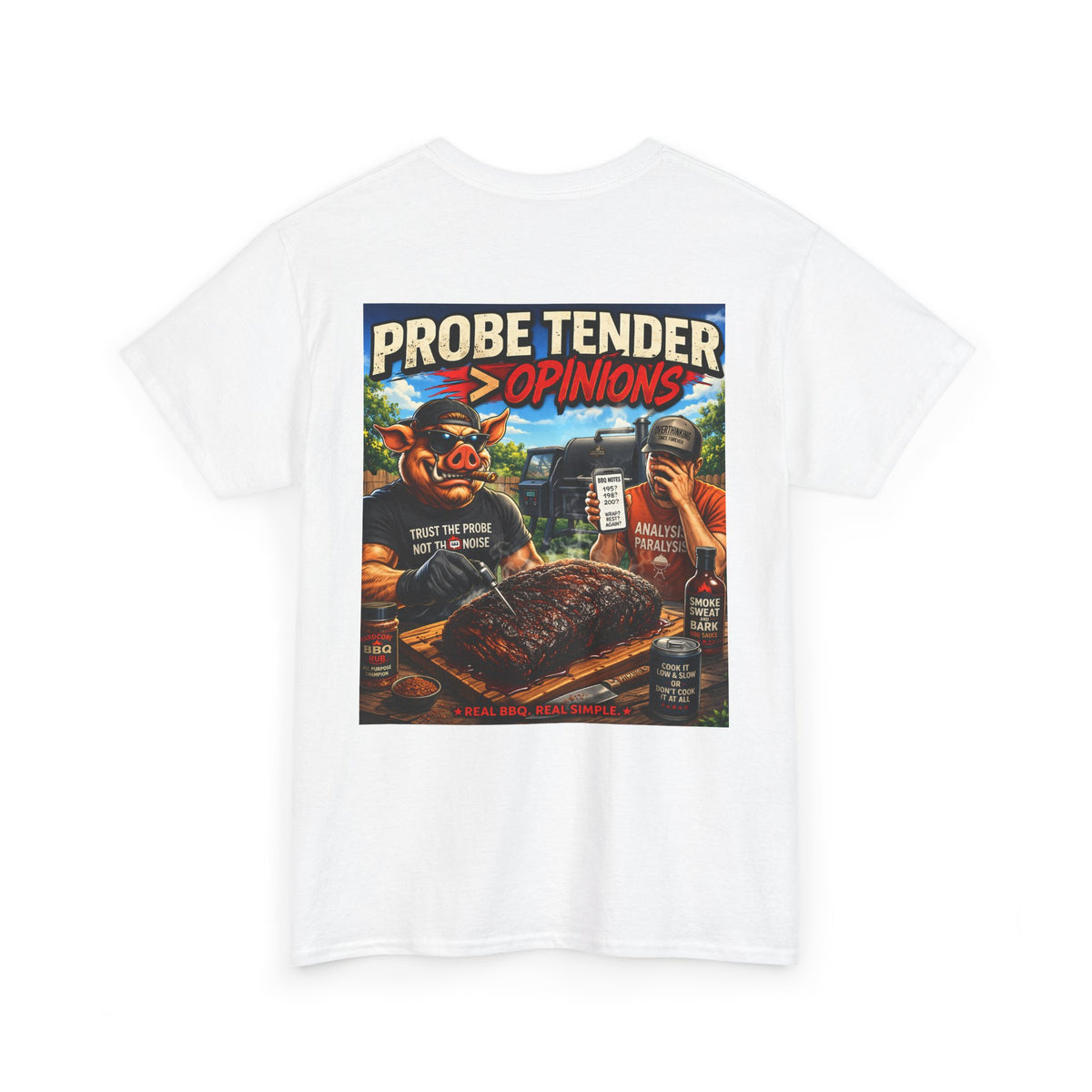 BBQ Test Pit Probe Tender Opinions heavy tee mockup