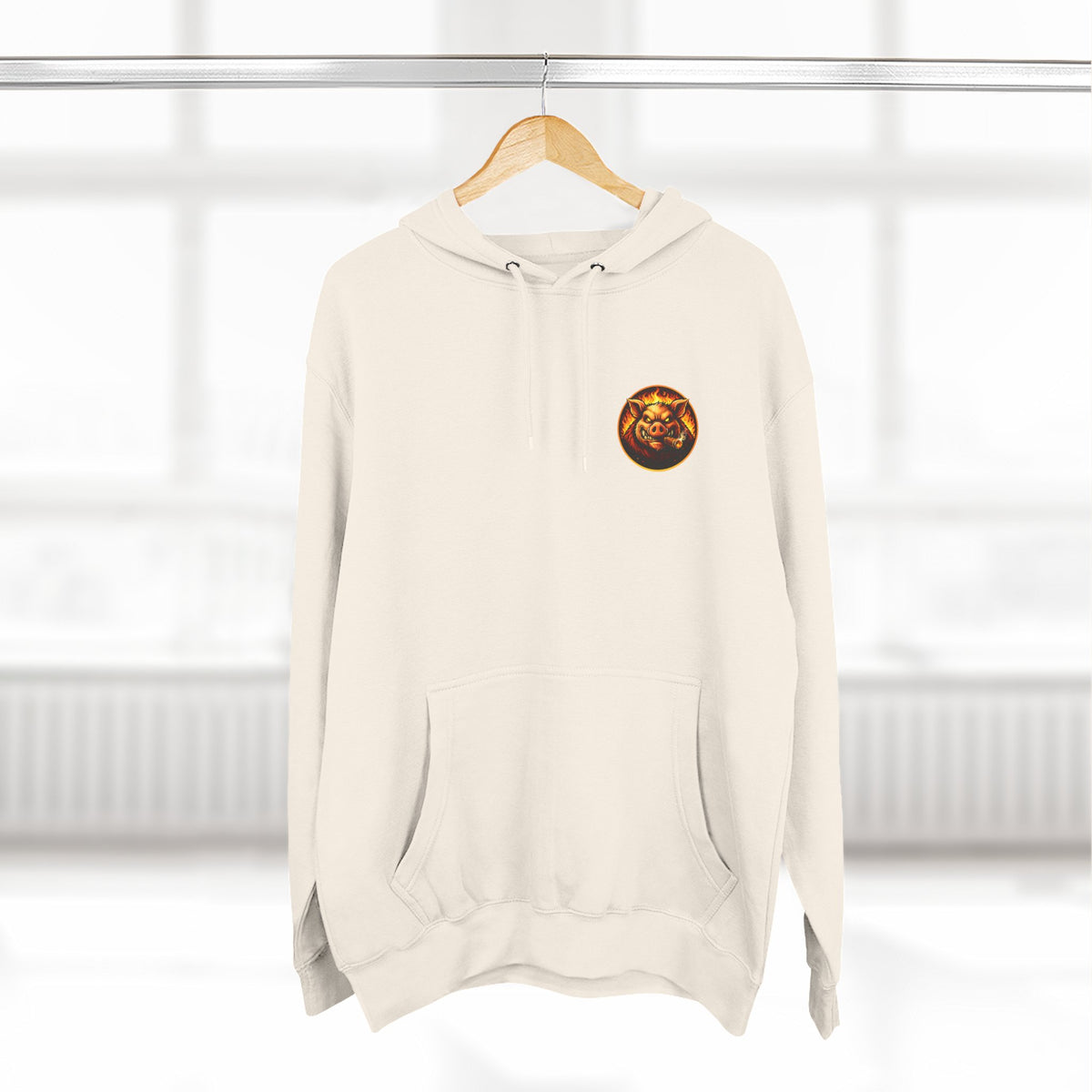 BBQ Test Pit logo hoodie mockup