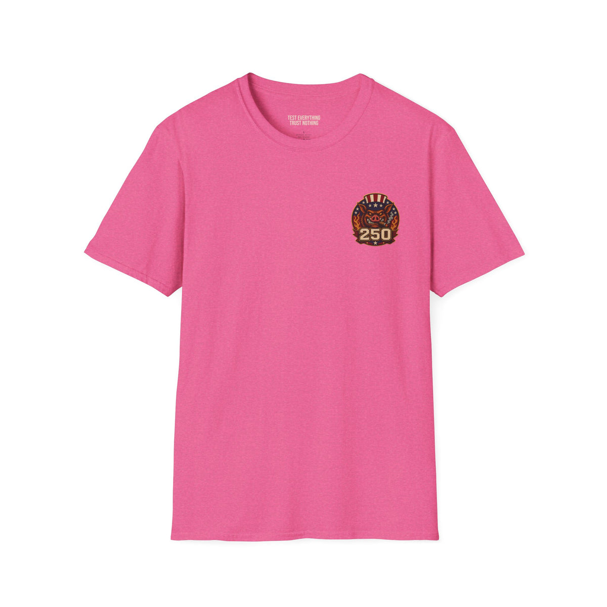 BBQ Test Pit 250 Years of Freedom tee mockup