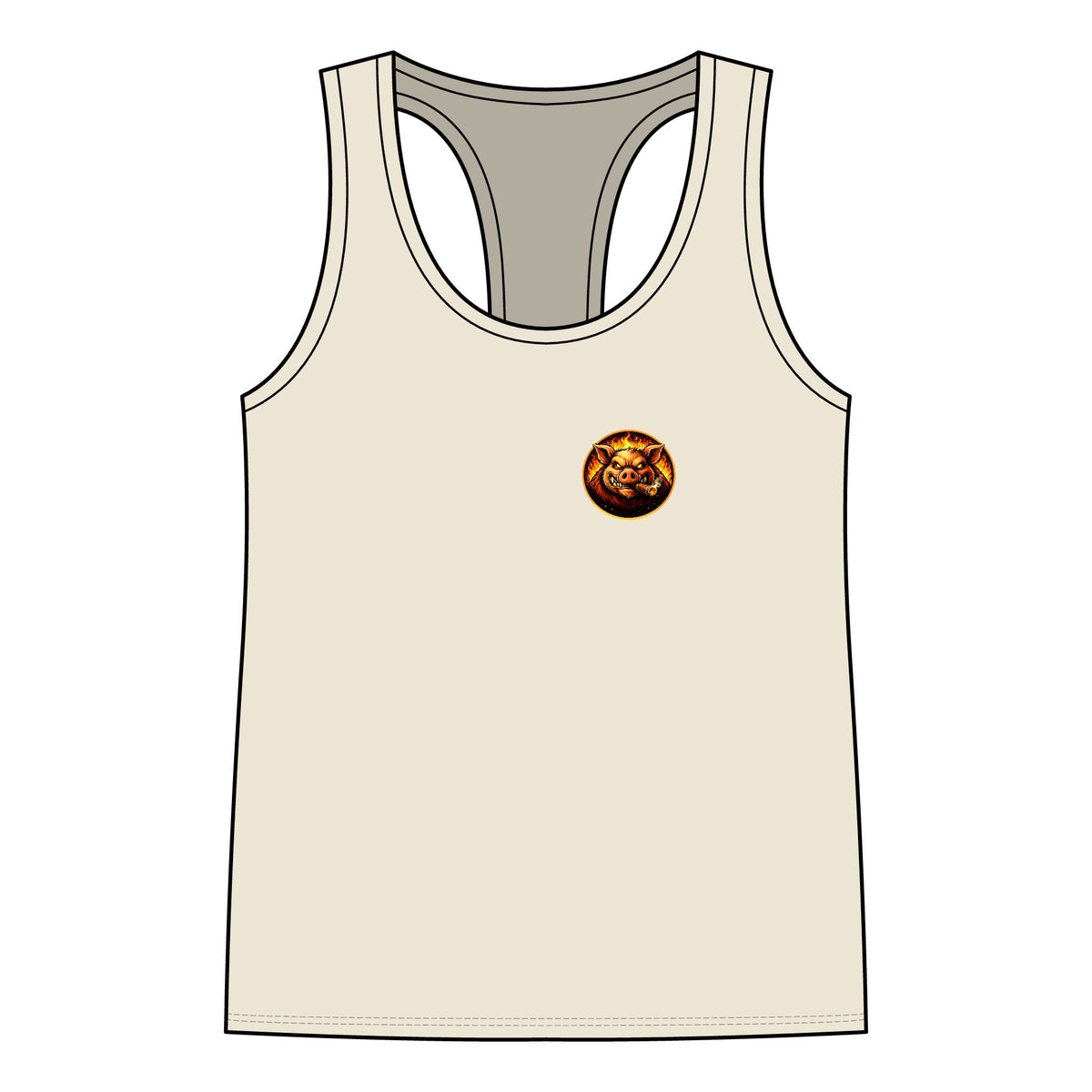 BBQ Test Pit Stop Calling It BBQ women's tank mockup