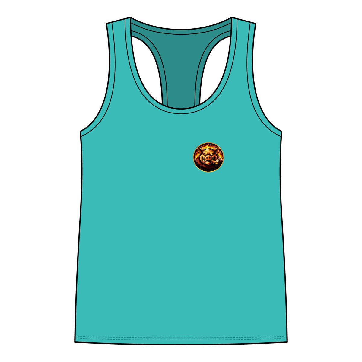 BBQ Test Pit Stop Calling It BBQ women's tank mockup
